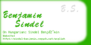 benjamin sindel business card